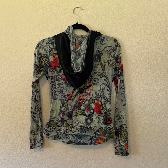 Alberto Makali Blue and Black Patterned Hoodie - Picture 7 of 8